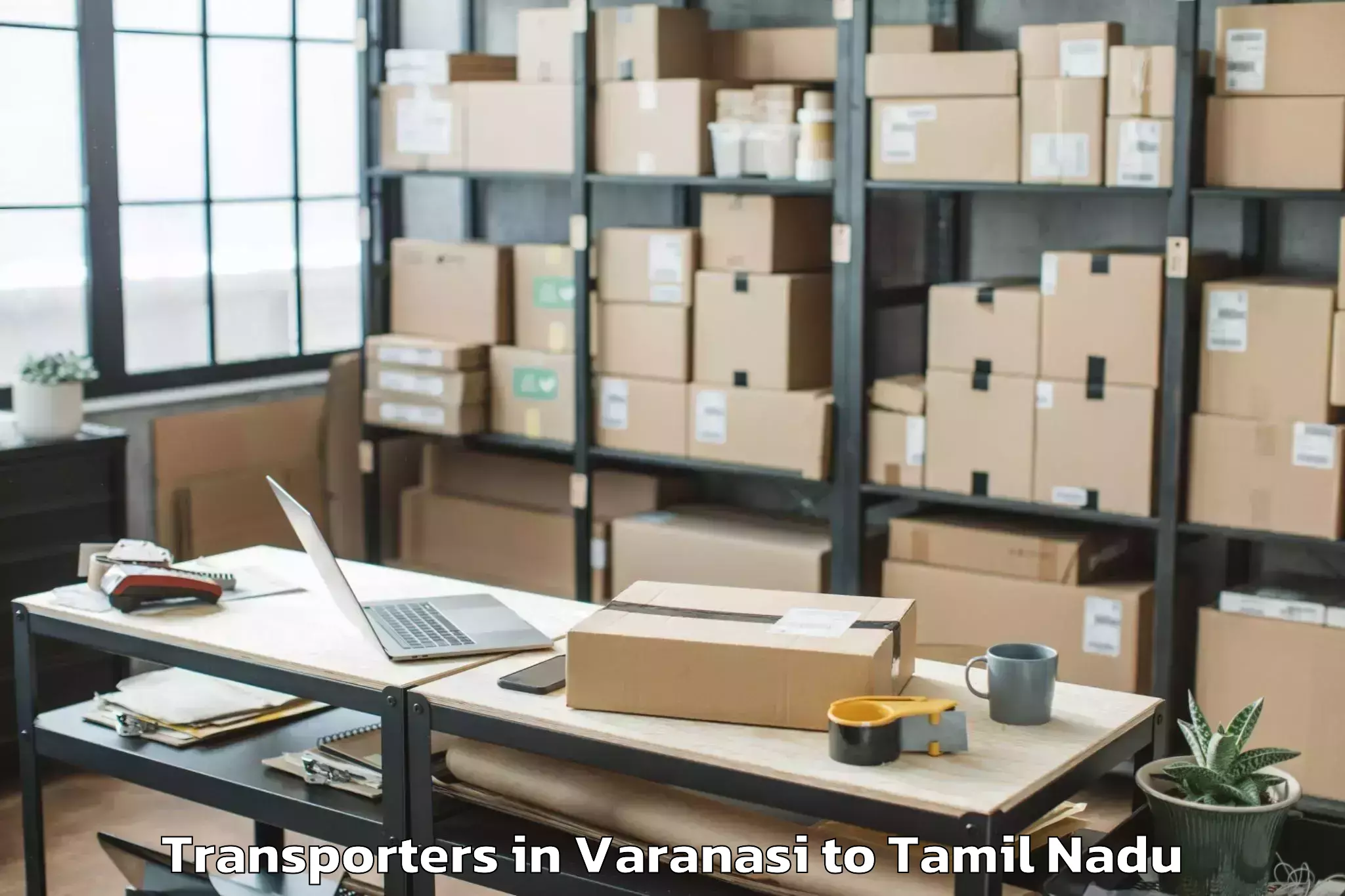 Book Varanasi to Kadayanallur Transporters Online